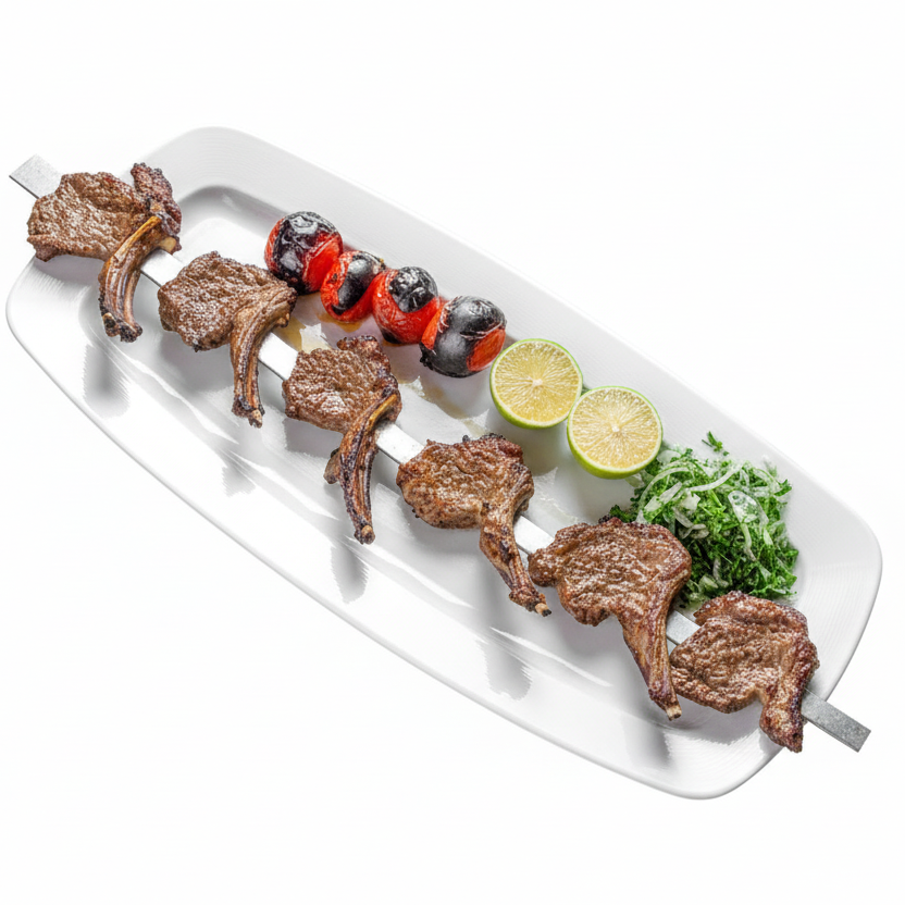 Rack of Lamb Chop Kabob